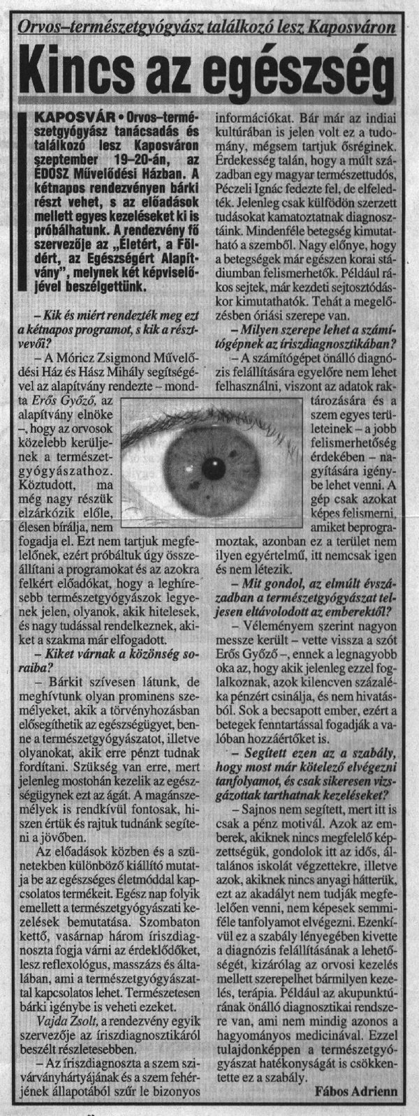 Újságcikk