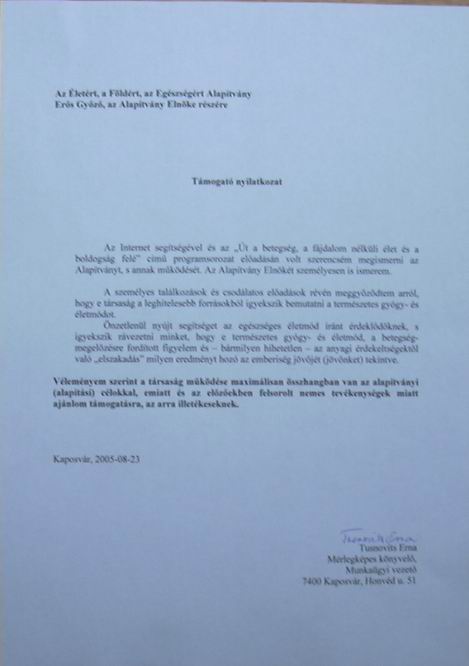 Köszönőlevelek